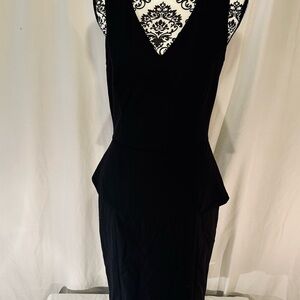 EUC Banana Republic Seasonless Wool Peplum Dress - Size 4 Tall